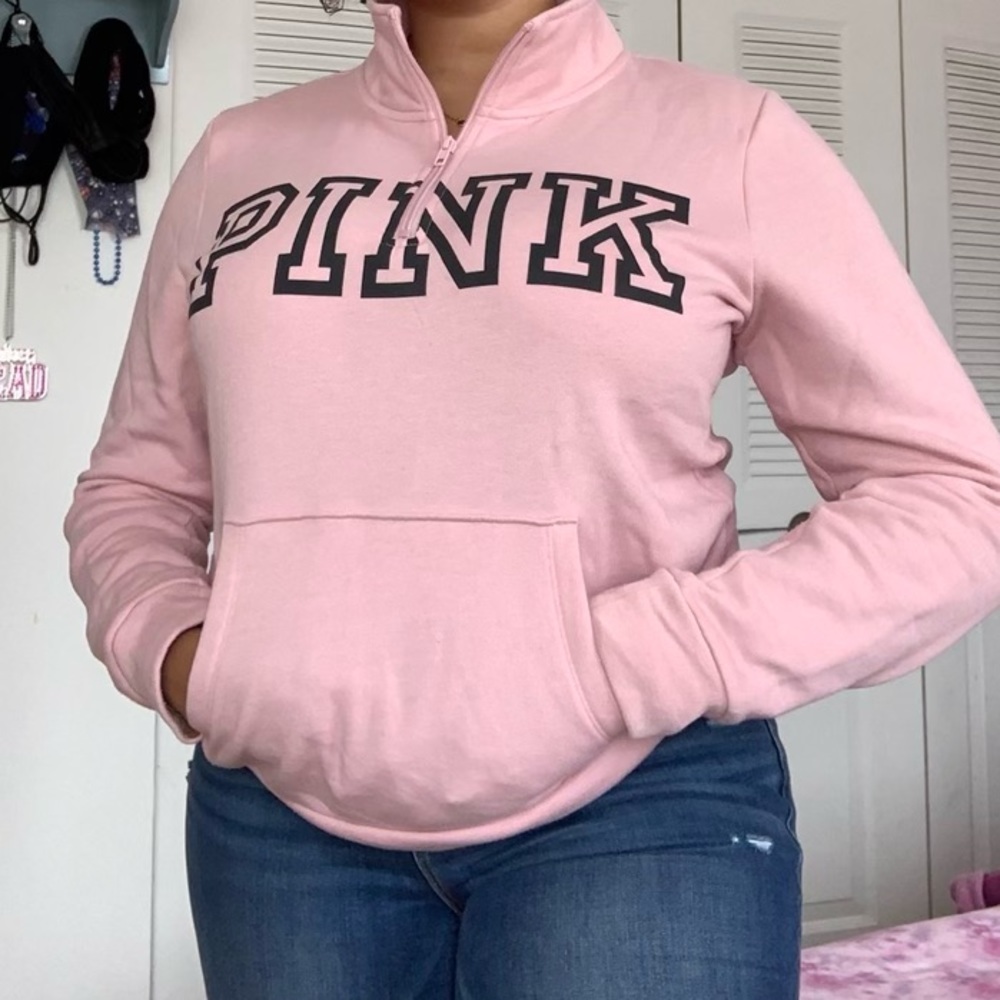 Victoria’s Secret PINK quarter zip sweatshirt